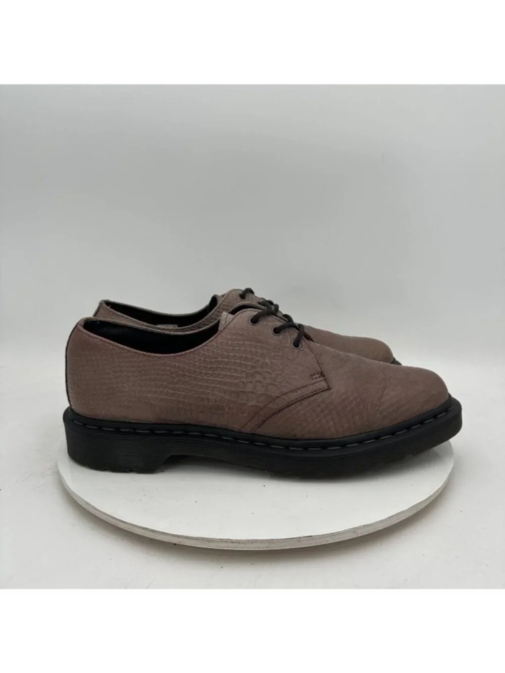 Dr. Martens 1461 Men Size 11 Python embossed Leather 3 Hole Low Derby Shoes